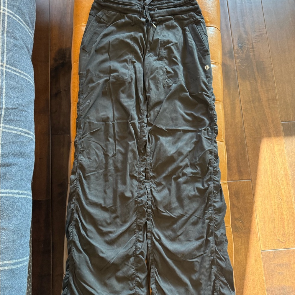 Lululemon Athletica Dance Studio Mid Rise Pants - black & lined inside